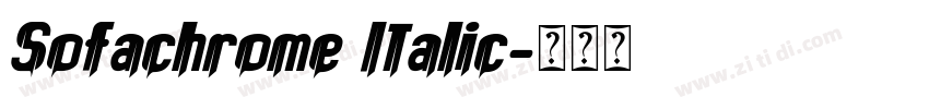 Sofachrome Italic字体转换